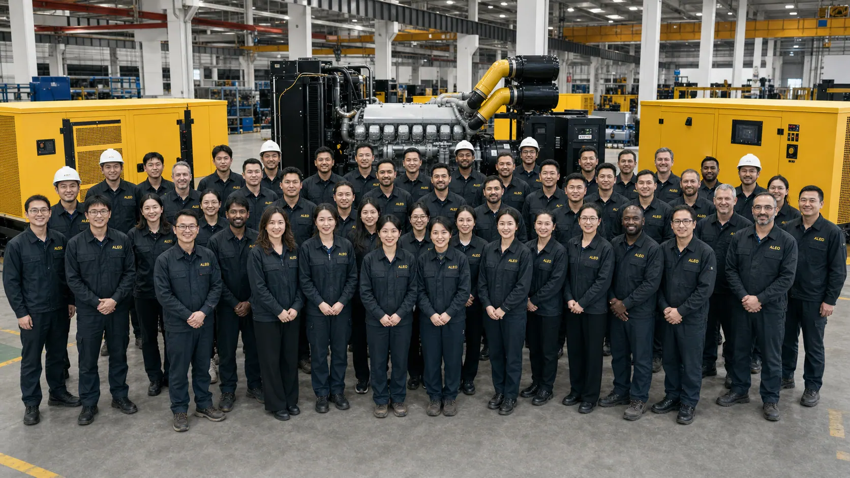 ALEO POWER international team group photo