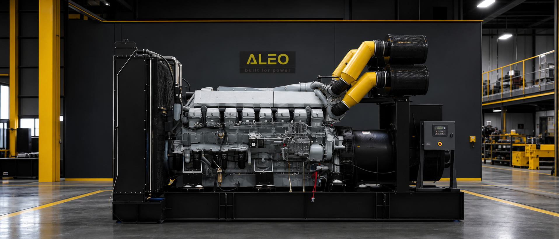 Gas Generator Sets Manufacturer industrial generator set by ALEO POWER